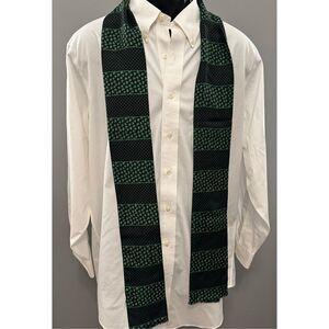 Men’s Black/Green Lightweight Scarf